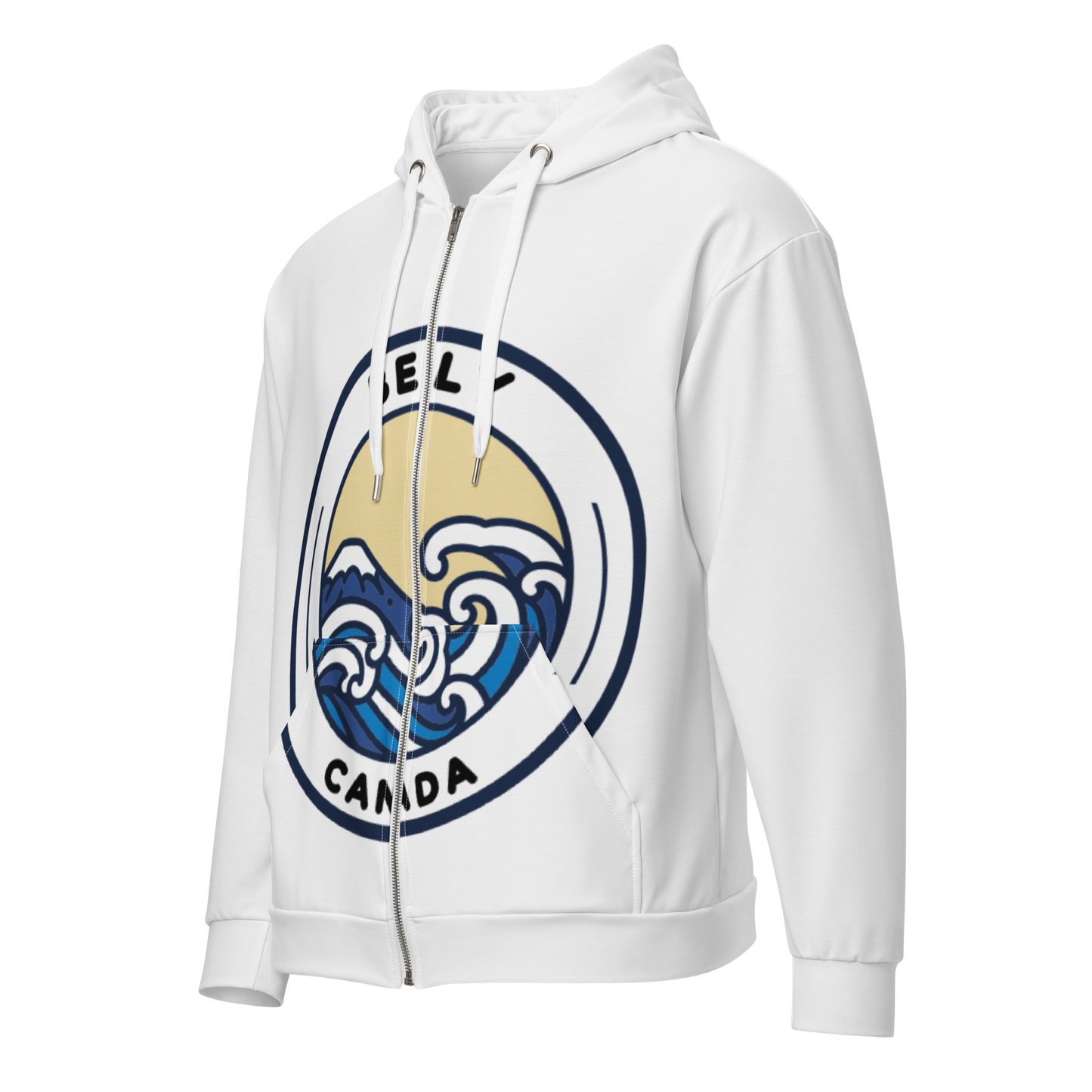 Men's Belly White Zip Hoodie