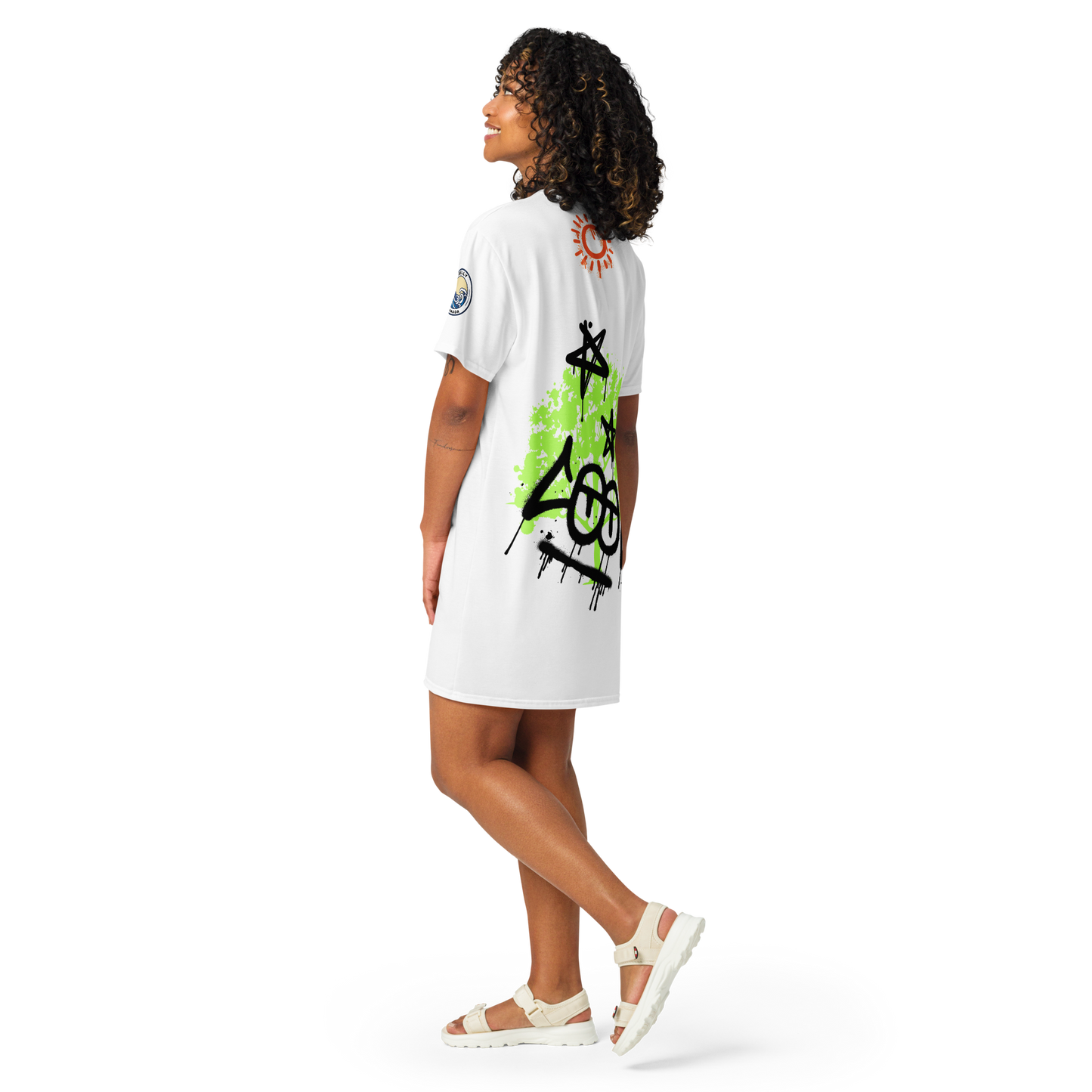 Women's "Cool" Print T-Shirt Dress