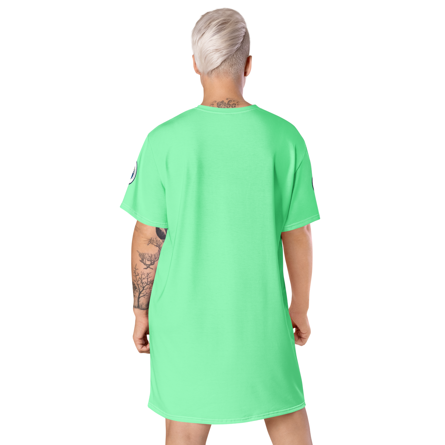 Women's flʊəresənt green T-Shirt Dress