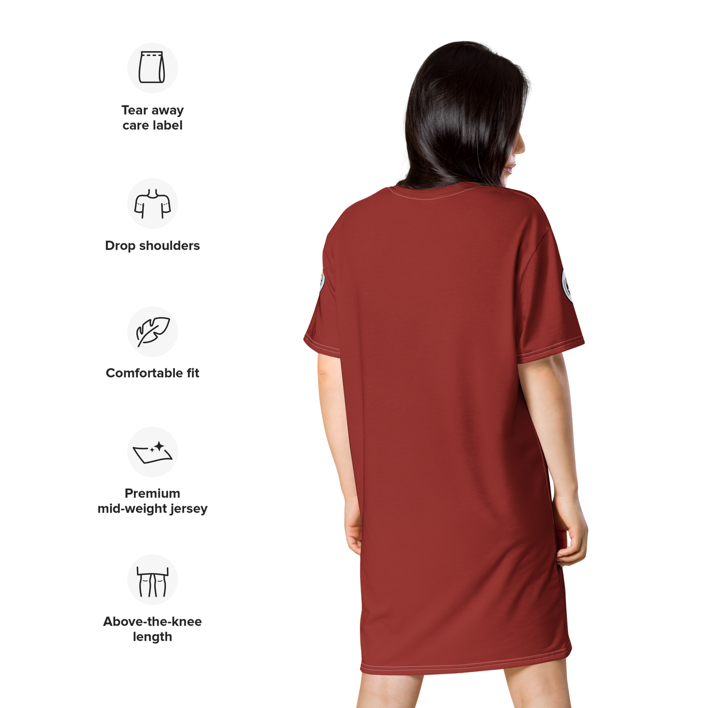 Women's məˈruːn/ mə-ROON T-Shirt Dress