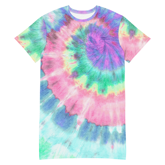 Robe t-shirt tie-dye pour femme