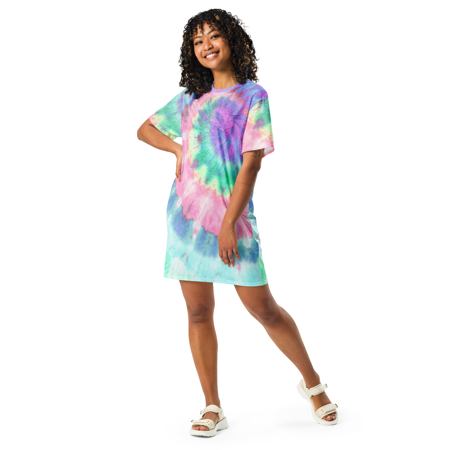 Women's Tie-Dye T-Shirt Dress