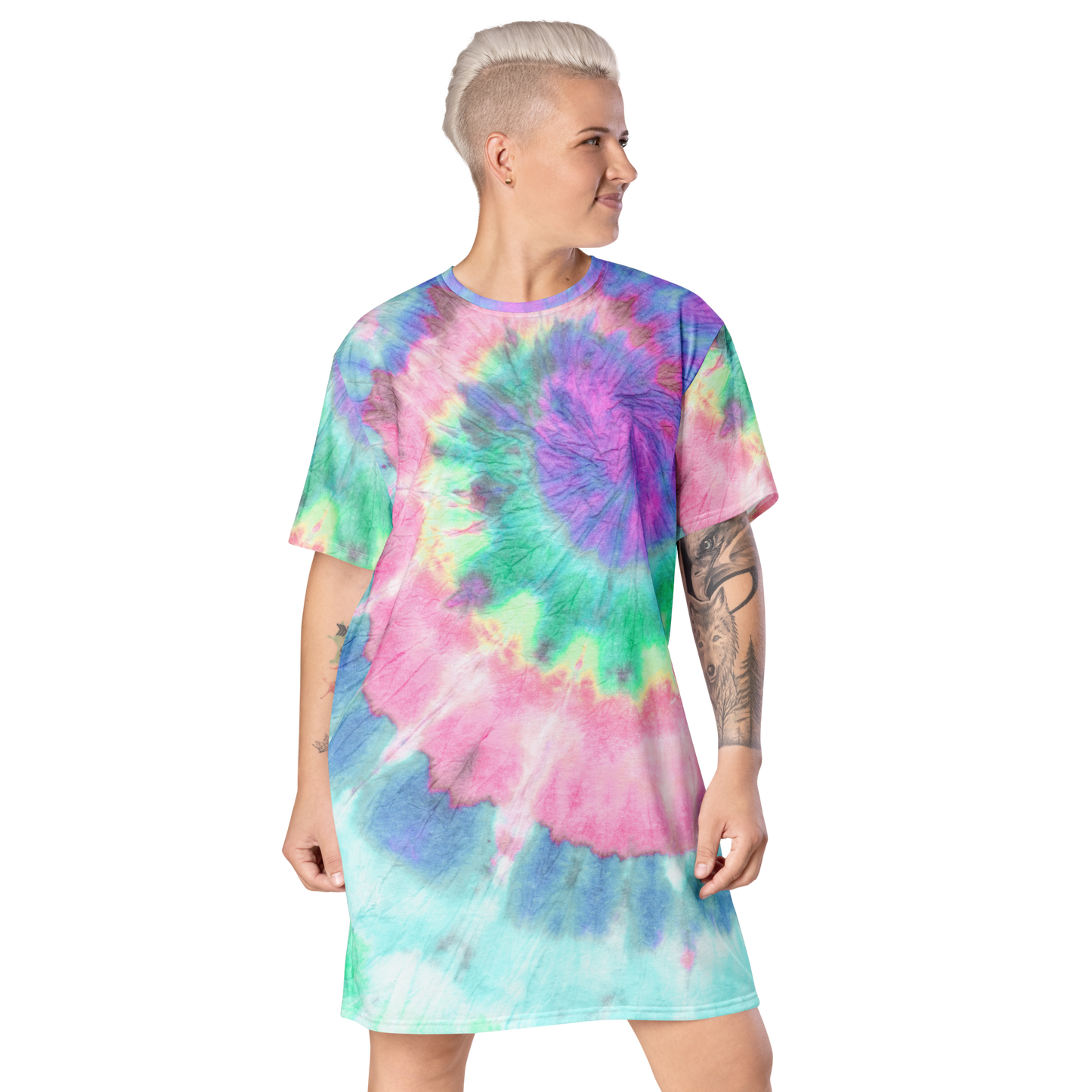 Women's Tie-Dye T-Shirt Dress