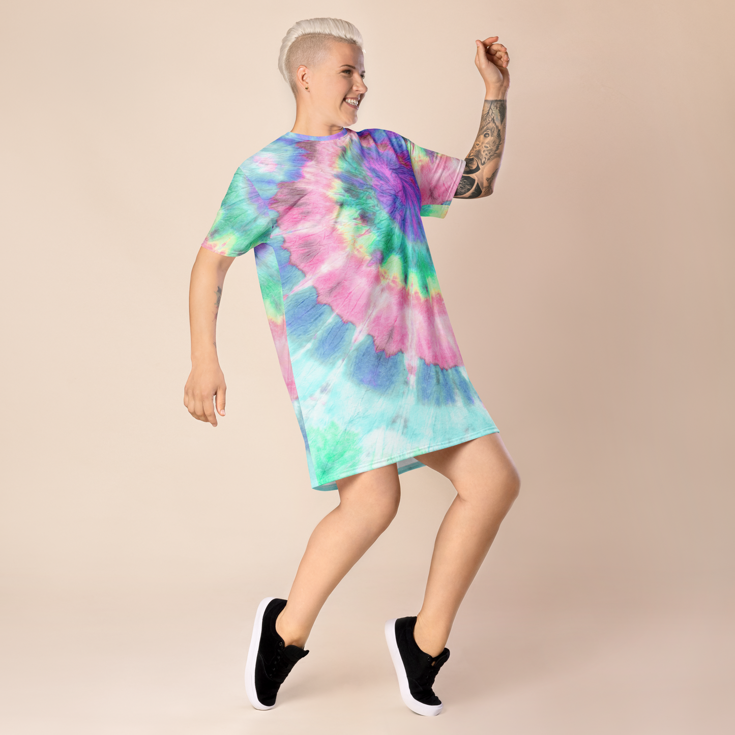 Women's Tie-Dye T-Shirt Dress