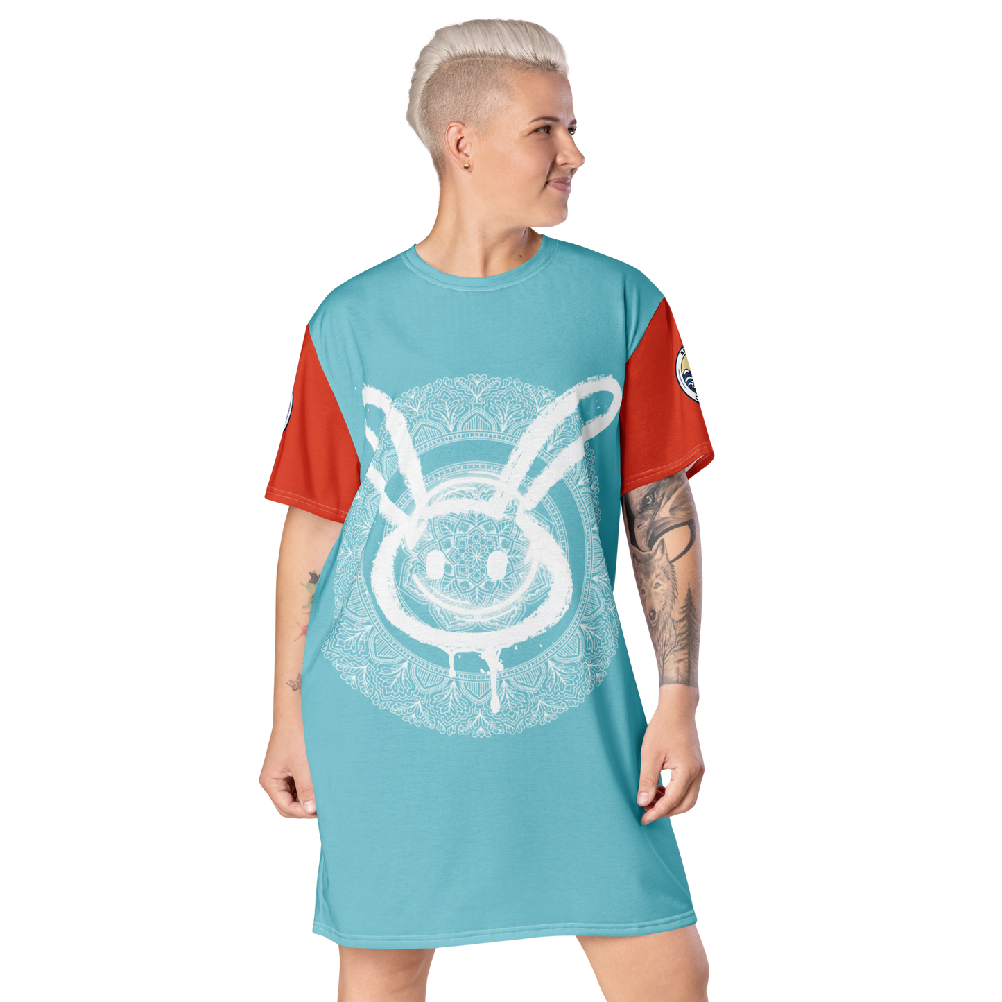 Women's Belvedere Bunny Print T-Shirt Dress