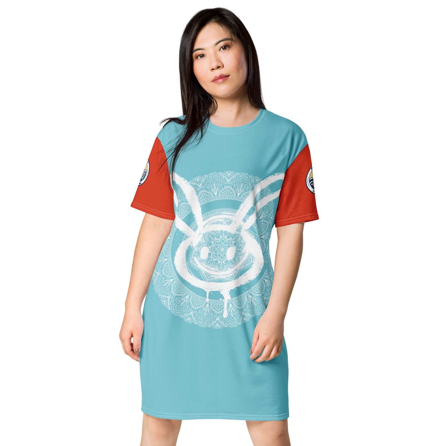 Women's Belvedere Bunny Print T-Shirt Dress