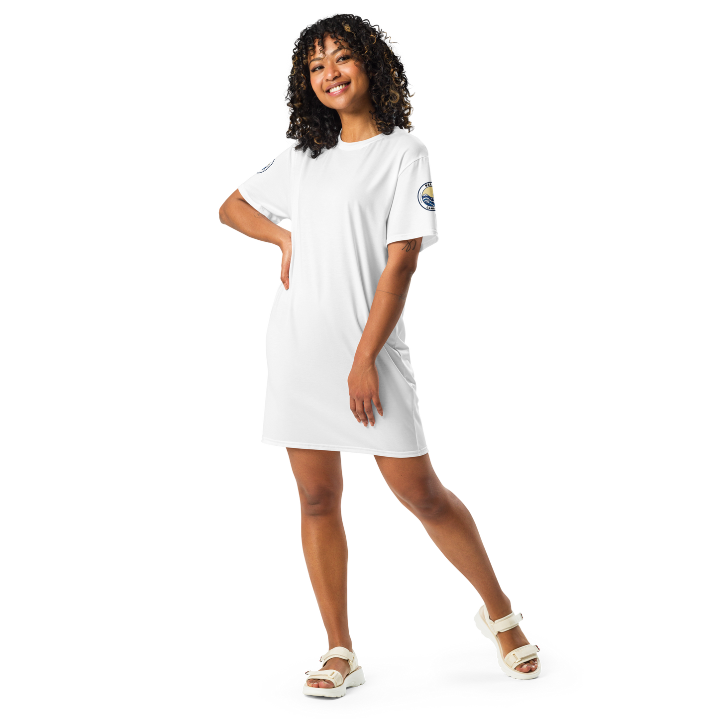 Women's "Cool" Print T-Shirt Dress