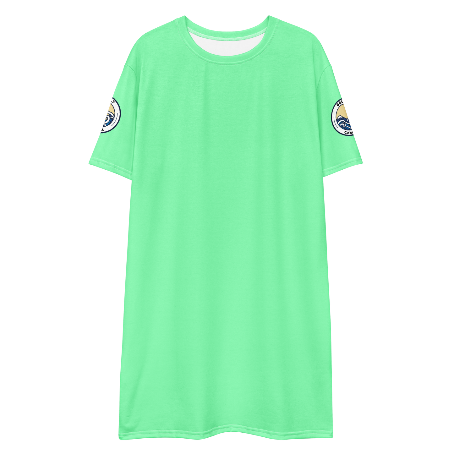 Women's flʊəresənt green T-Shirt Dress