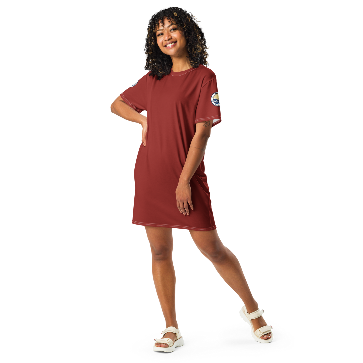 Women's məˈruːn/ mə-ROON T-Shirt Dress