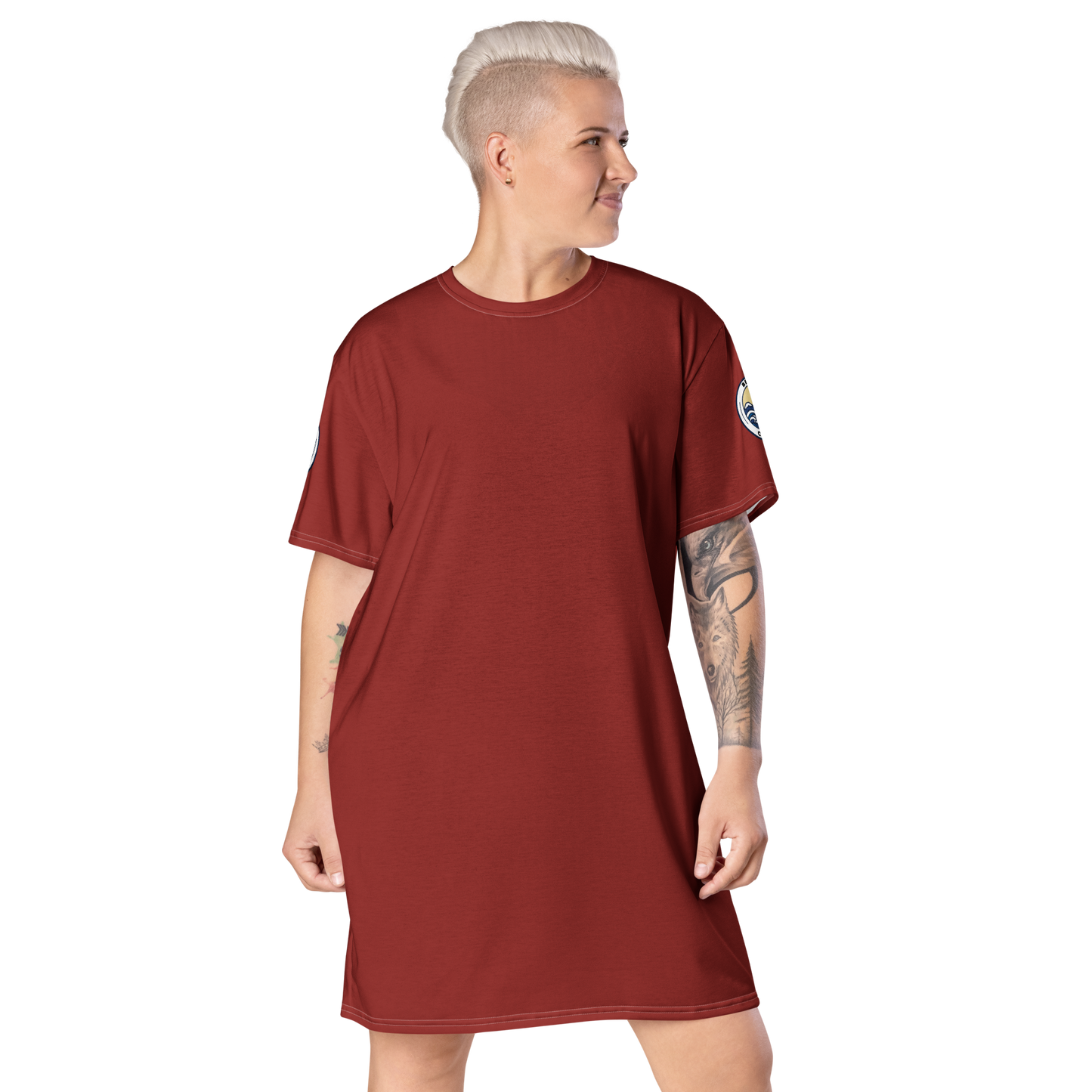 Women's məˈruːn/ mə-ROON T-Shirt Dress