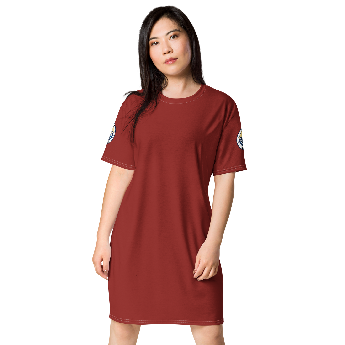 Women's məˈruːn/ mə-ROON T-Shirt Dress