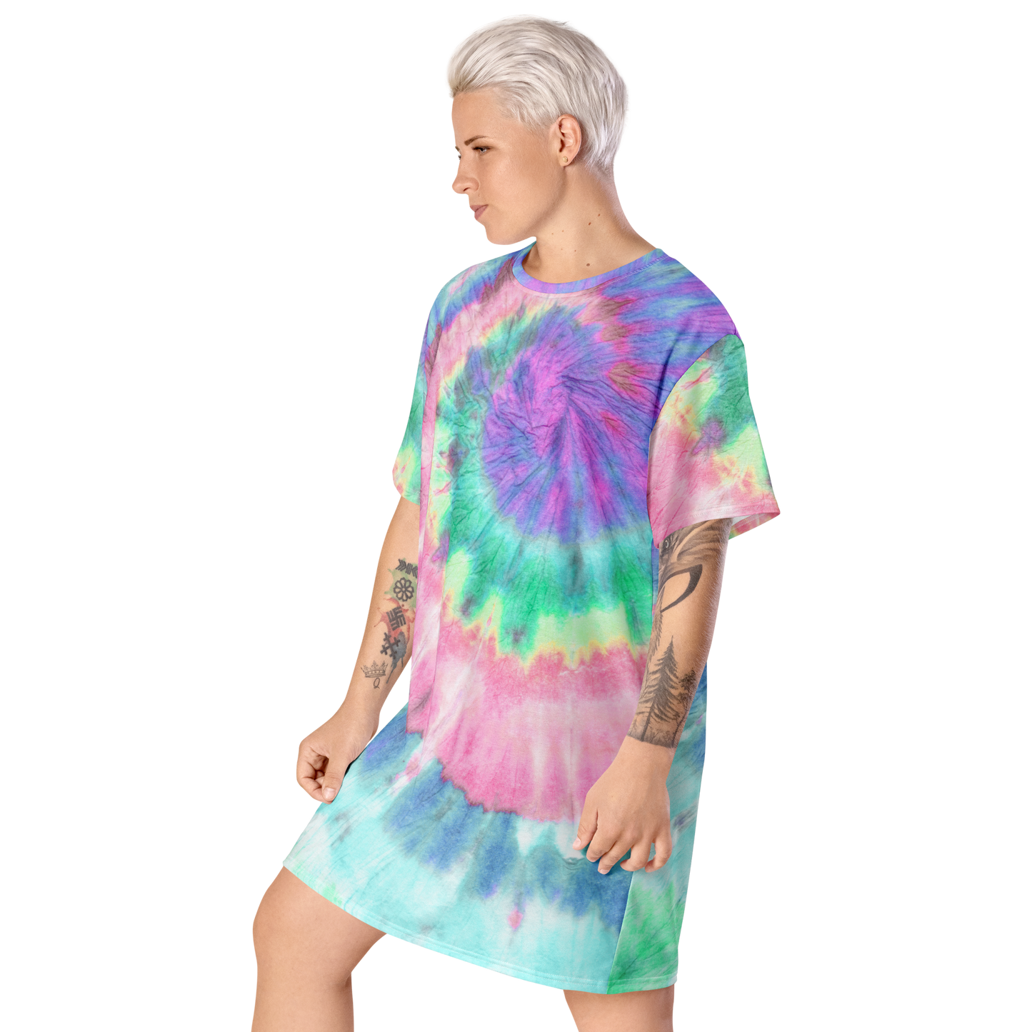 Women's Tie-Dye T-Shirt Dress