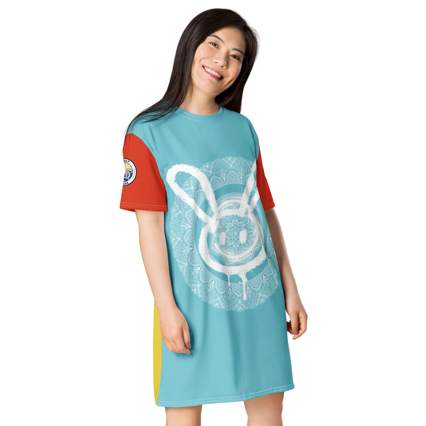 Women's Belvedere Bunny Print T-Shirt Dress