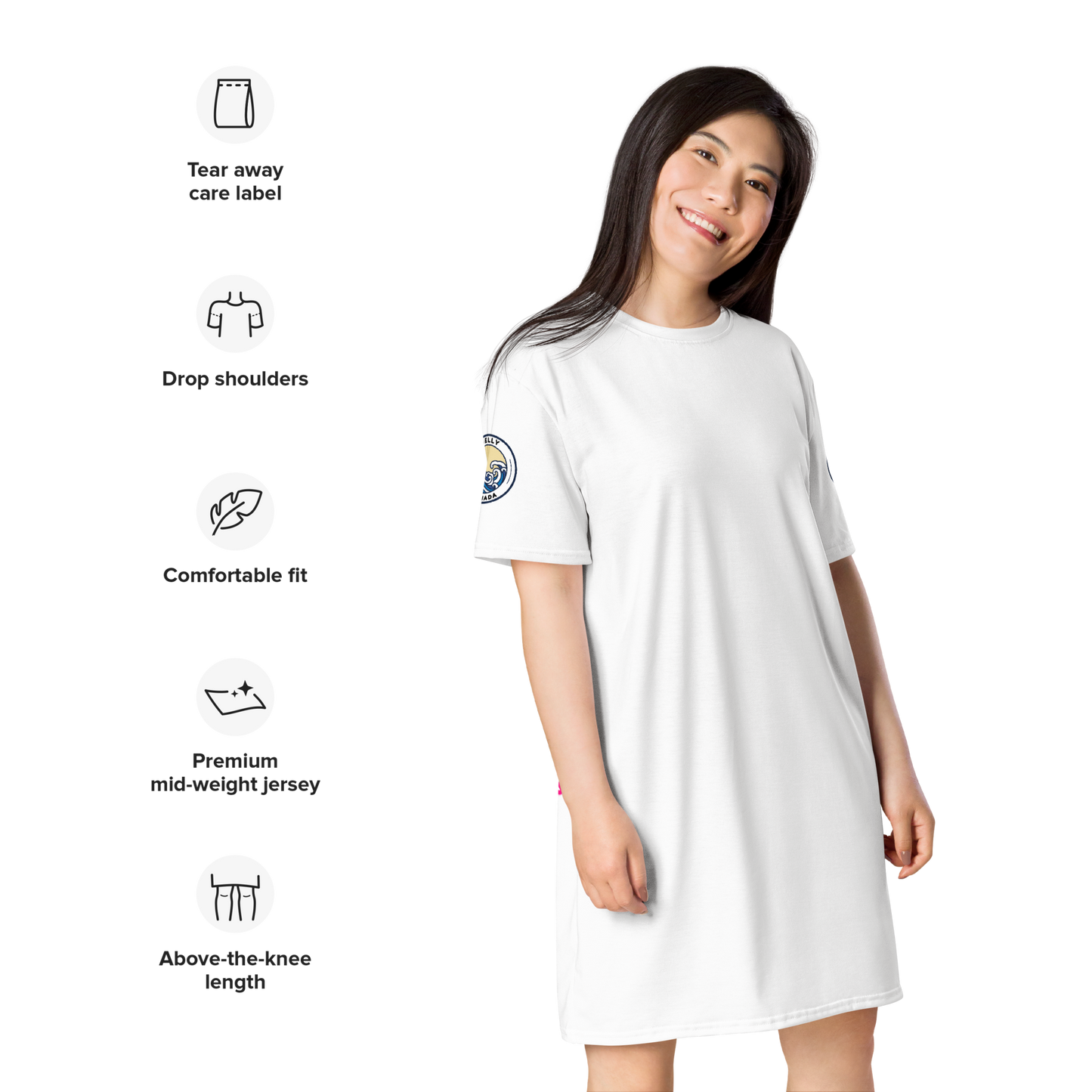 Women's "Cool" Print T-Shirt Dress