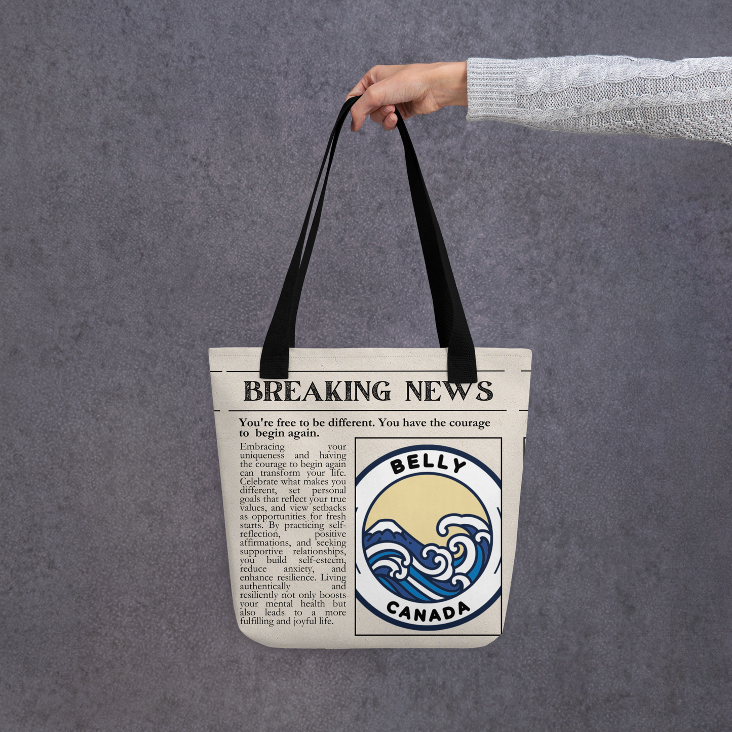 Breaking News Tote Bag