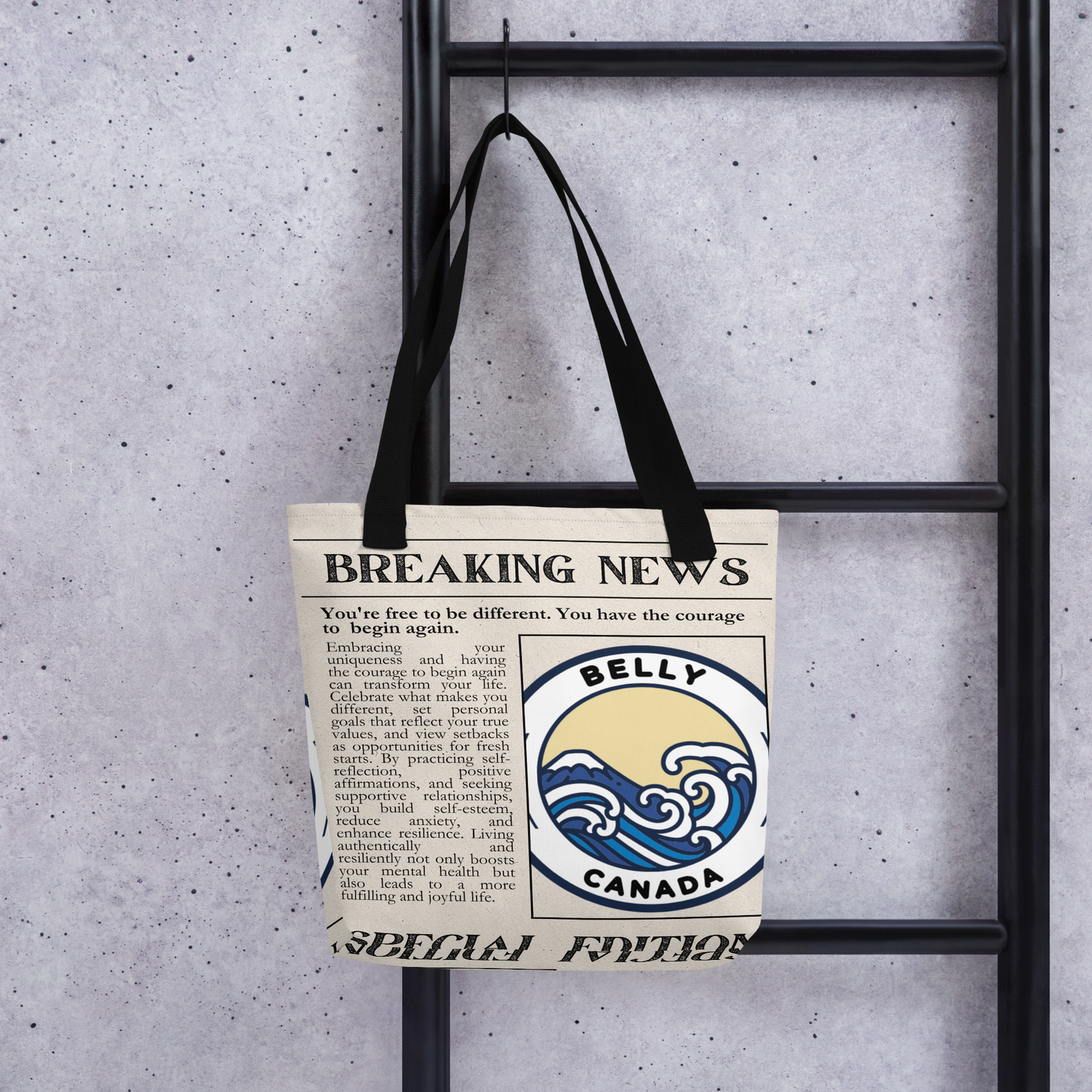 Breaking News Tote Bag