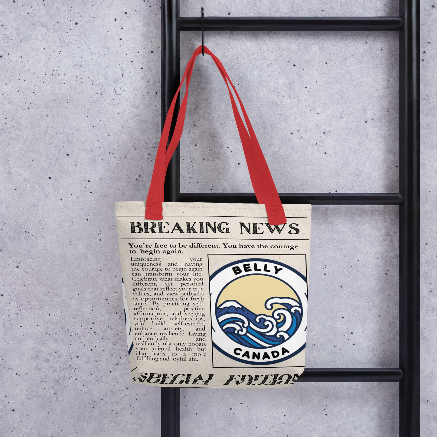 Breaking News Tote Bag