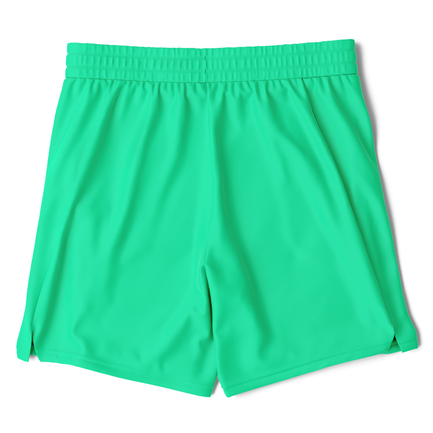 Short rashguard 2 en 1 vert écume de mer et blanc pour homme 