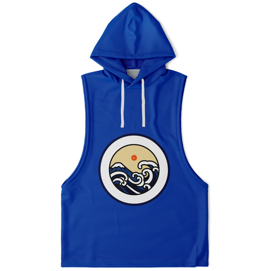 V3 Logo - Blue - Athletic Sleeveless Hoodie