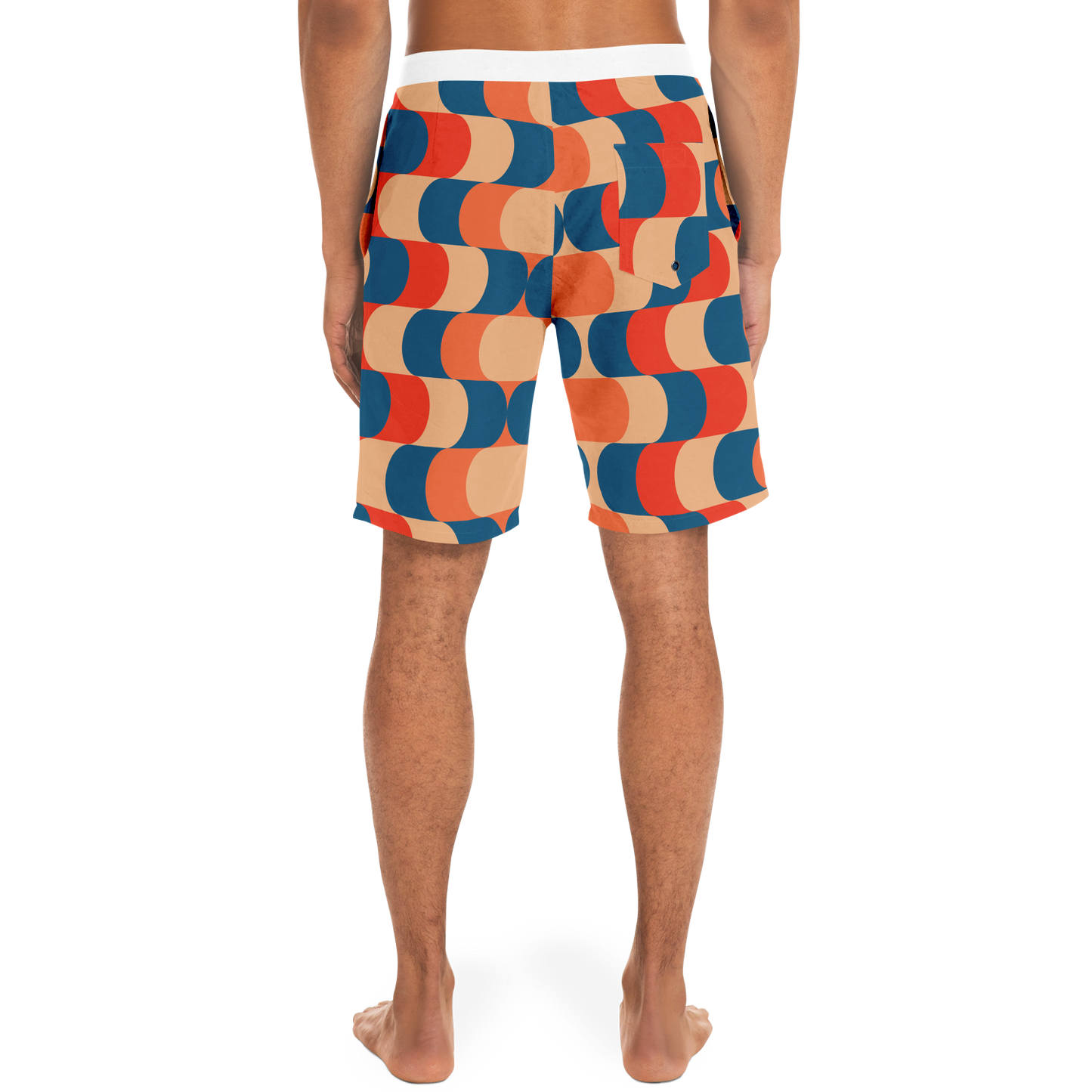 Wave Motion Pattern Board Shorts