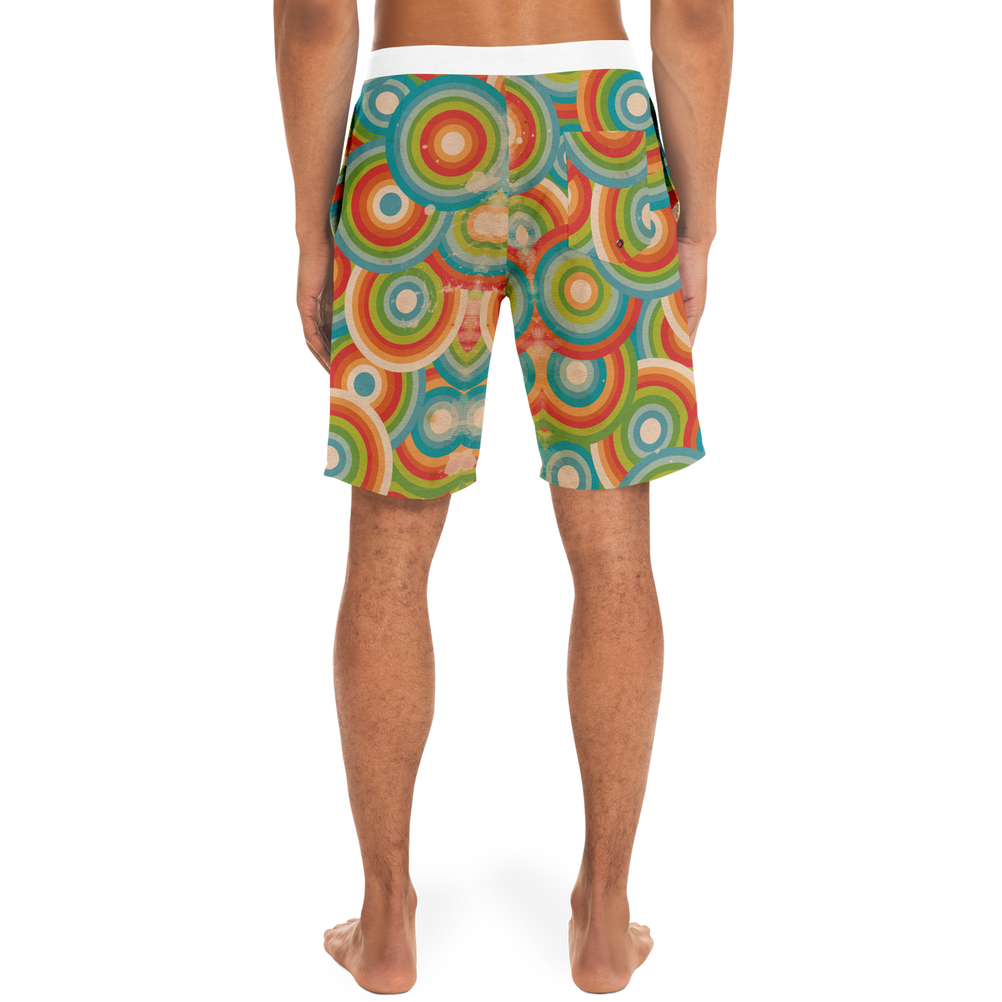 Circles Pattern Board Shorts