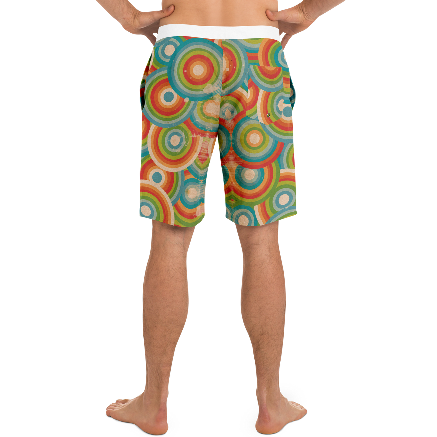 Circles Pattern Board Shorts