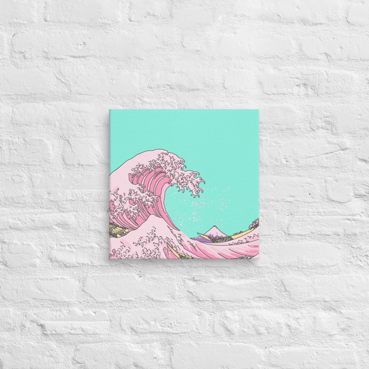 Cotton Candy Kanagawa | Canvas | 14 x 14