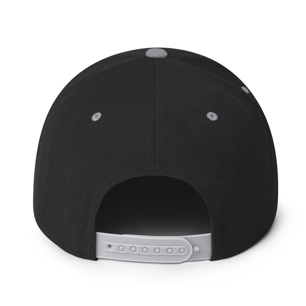 Snapback Hat with Green Undervisor