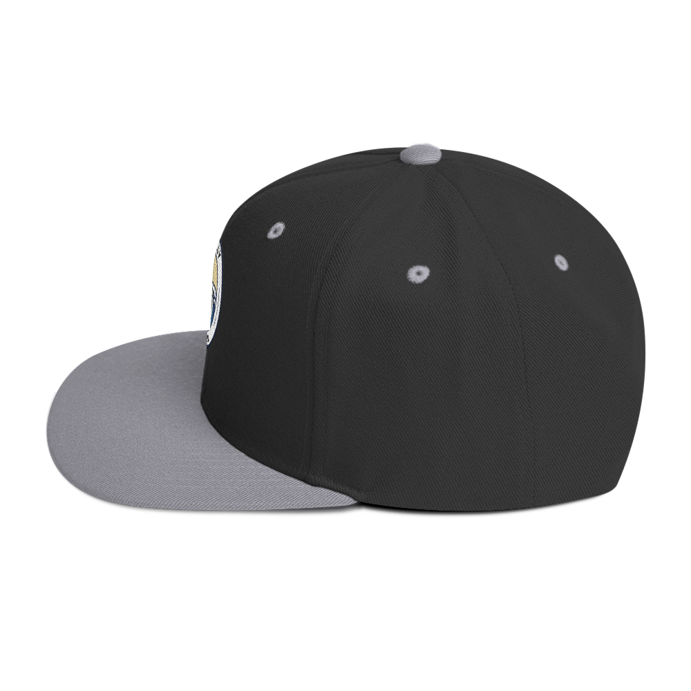 Snapback Hat with Green Undervisor