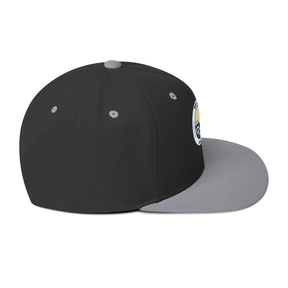 Snapback Hat with Green Undervisor