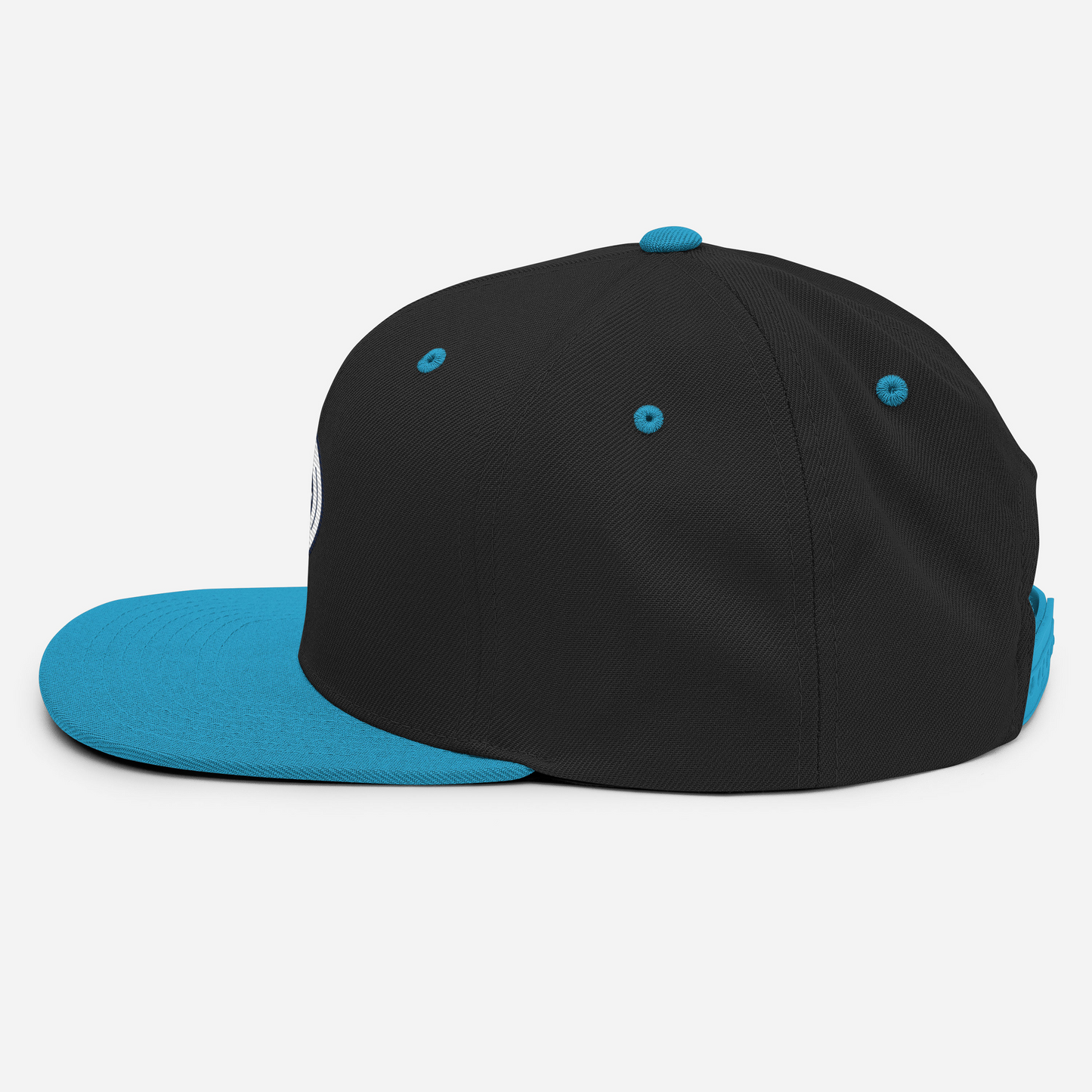 Snapback Hat with Green Undervisor