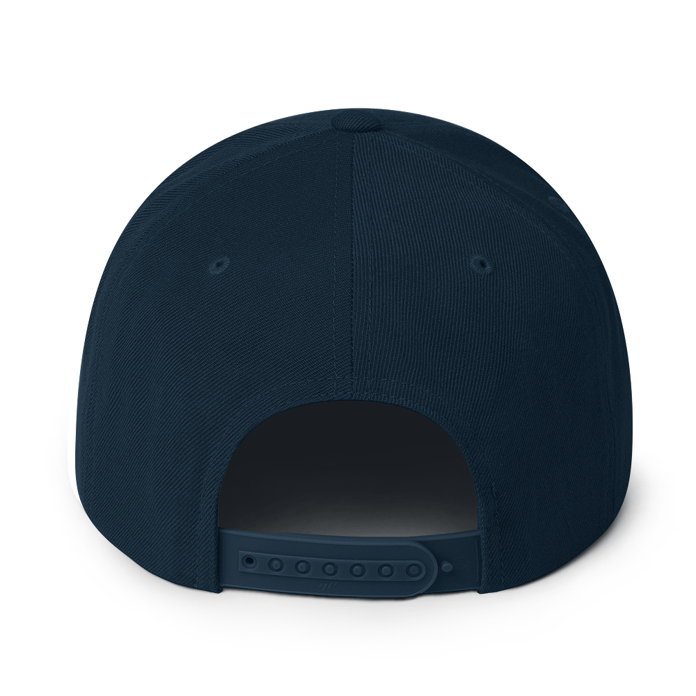 Snapback Hat with Green Undervisor