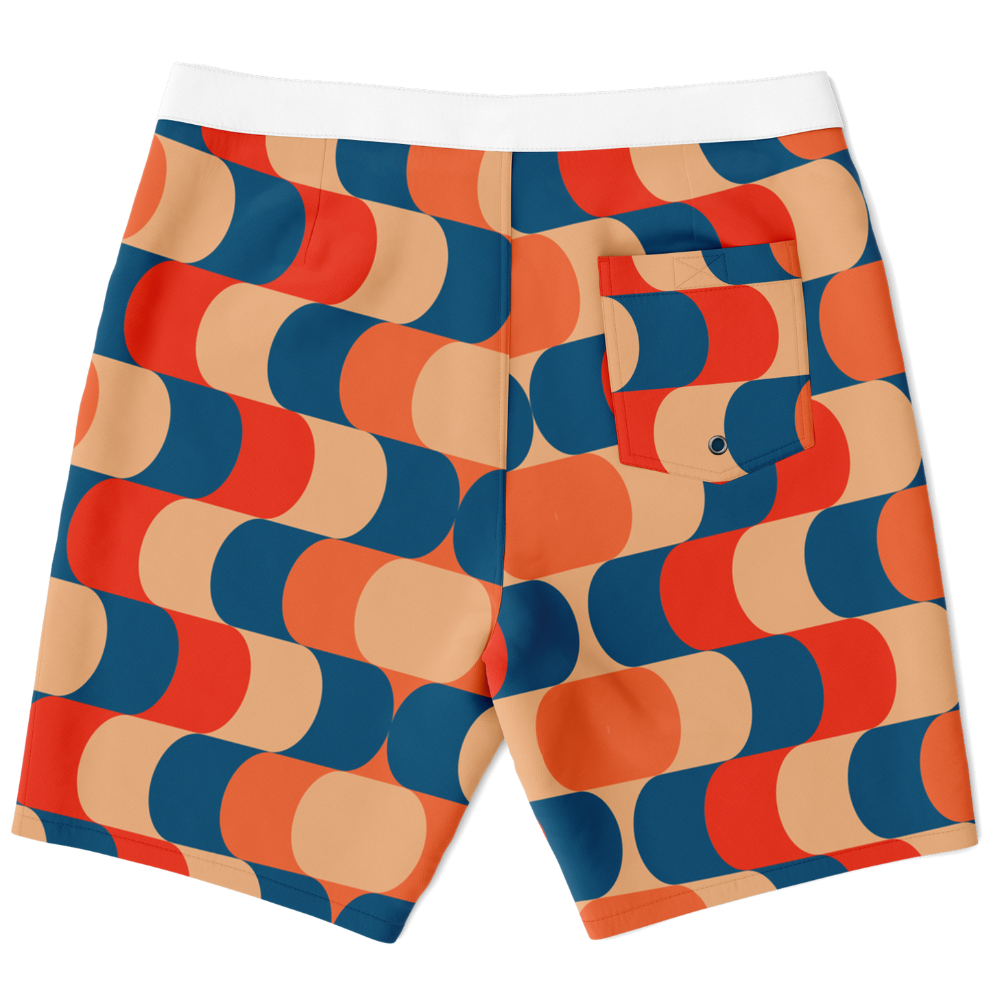 Wave Motion Pattern Board Shorts