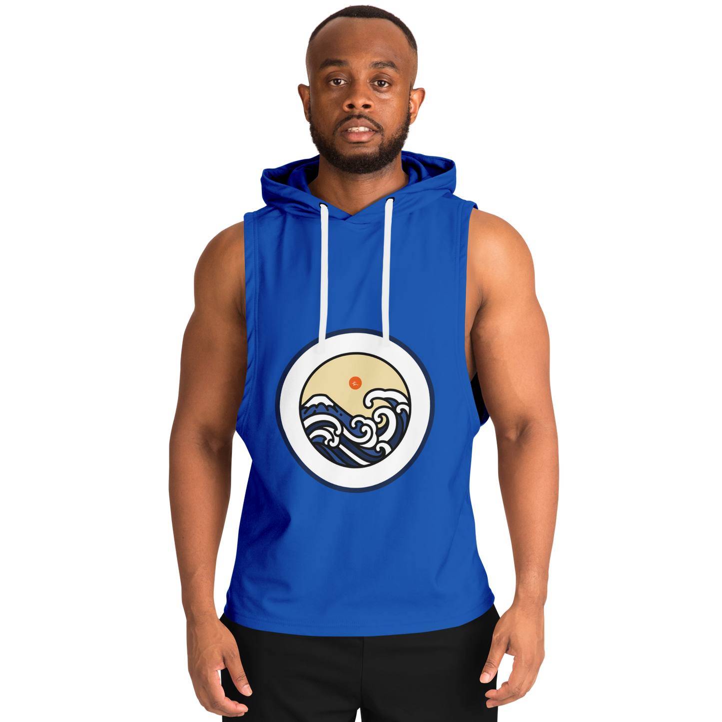 V3 Logo - Blue - Athletic Sleeveless Hoodie