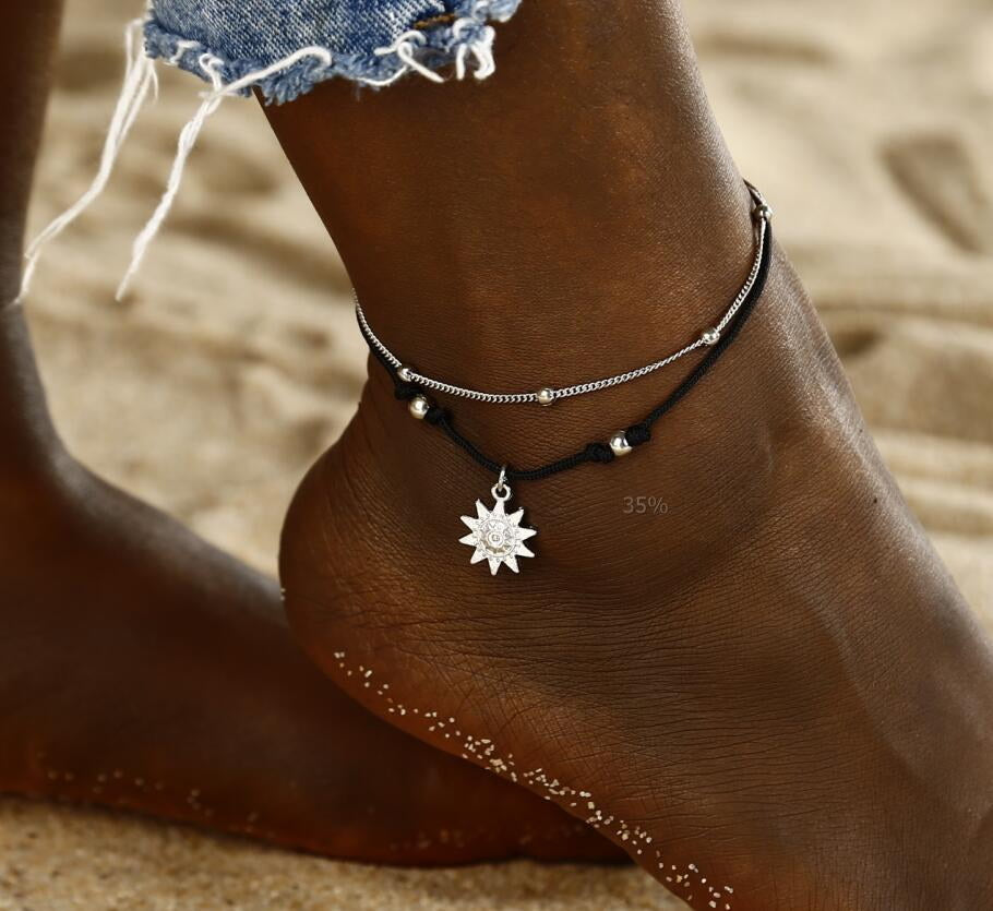 Sun Pendant Ocean Spirit Anklet