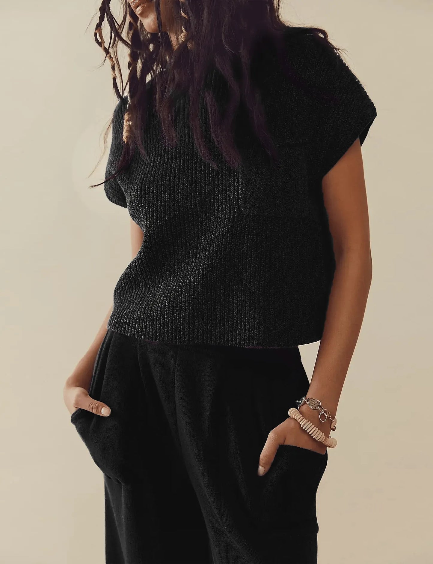 Knitted Top with Sweats