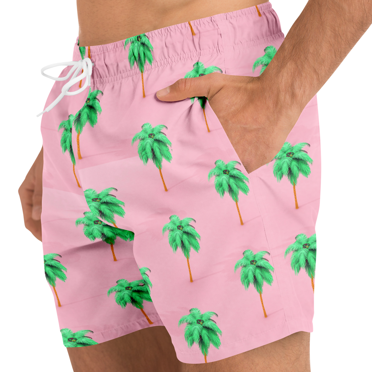 Palm Trees Pattern Swim Trunks