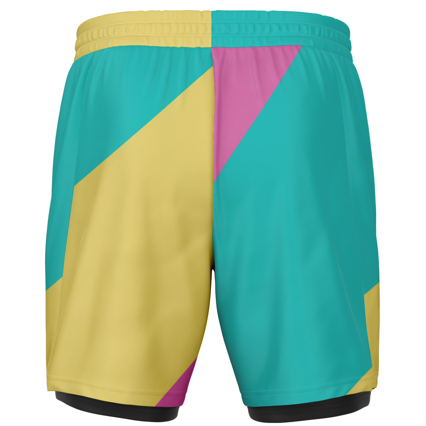 Men's Pastels with Dark Rash Guard 2-in-1 Shorts