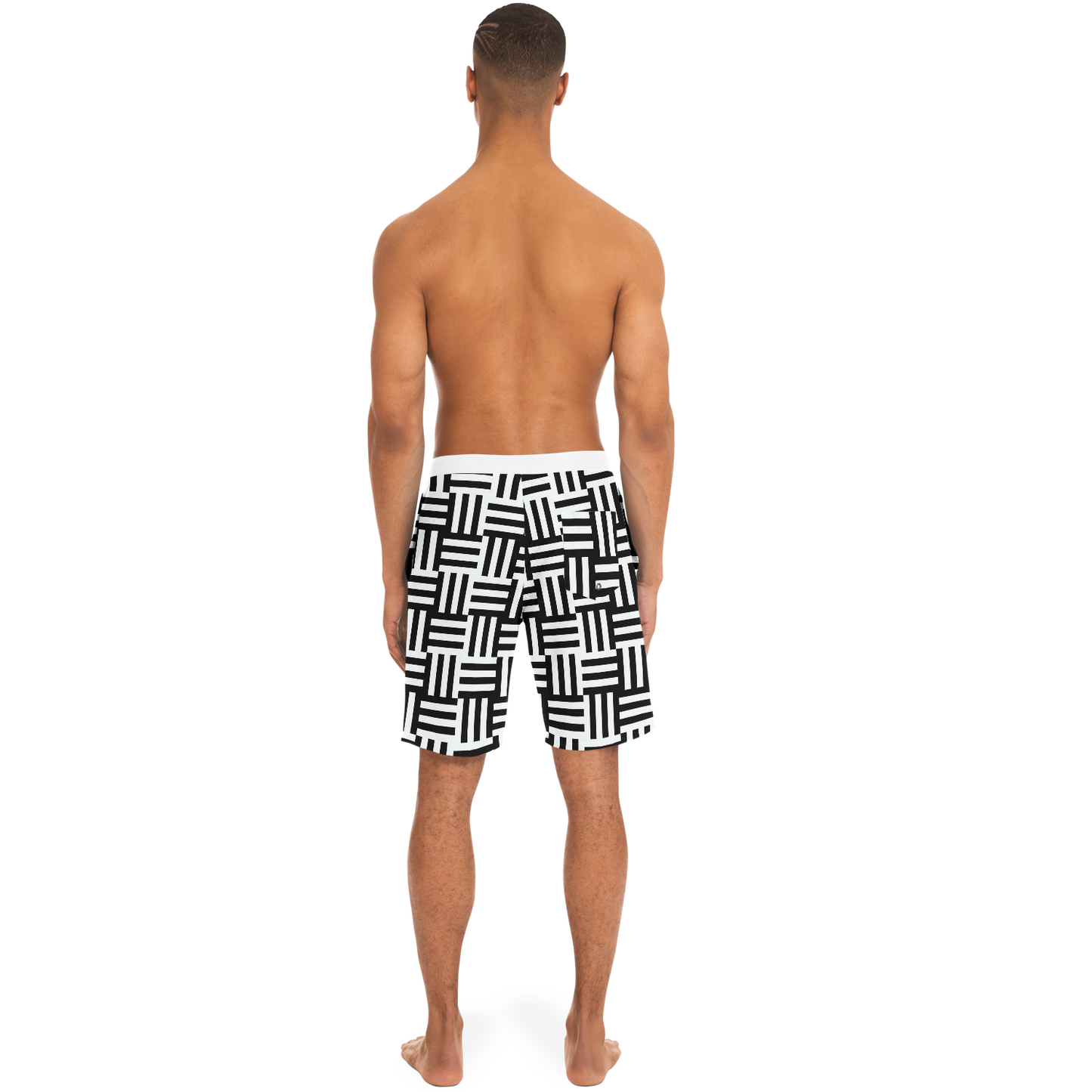 Square Lines Board Shorts