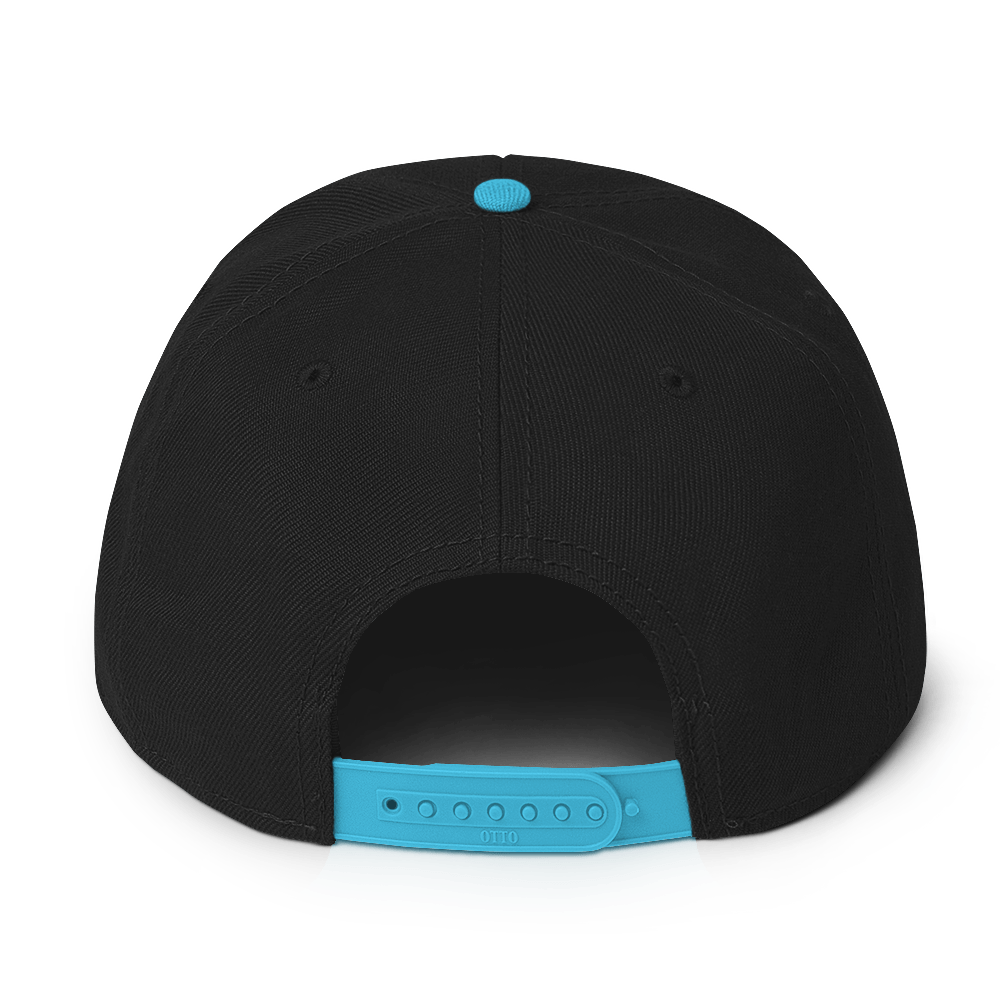 Snapback Hat with Grey Undervisor