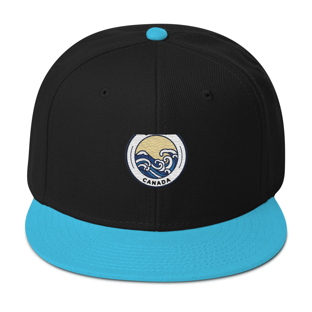 Snapback Hat with Grey Undervisor