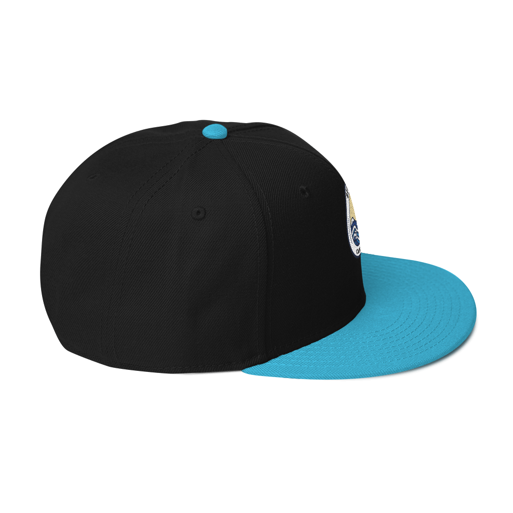 Snapback Hat with Grey Undervisor