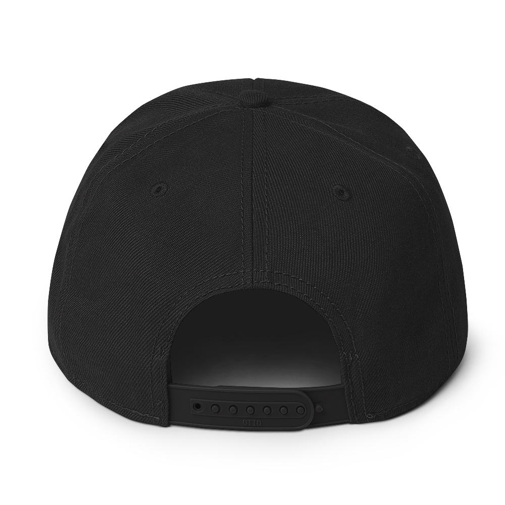 Snapback Hat with Grey Undervisor