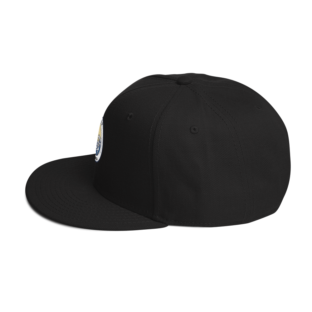 Snapback Hat with Grey Undervisor