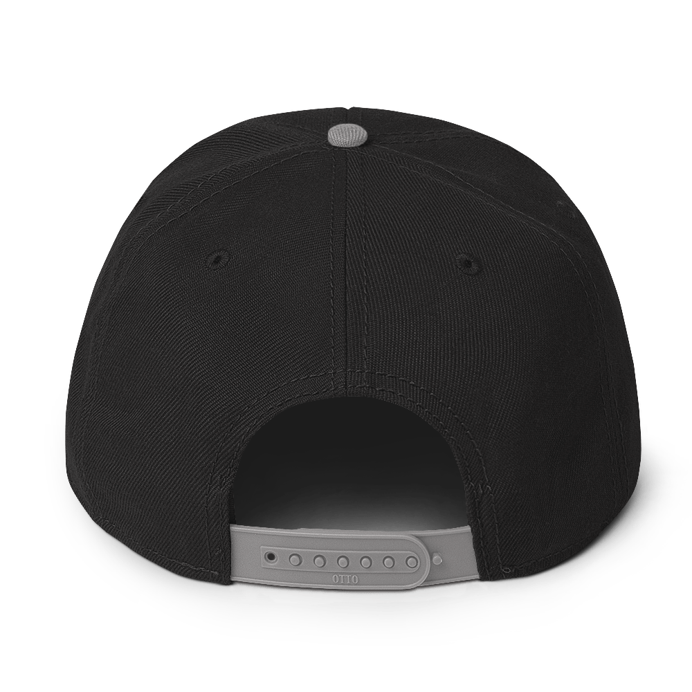 Snapback Hat with Grey Undervisor