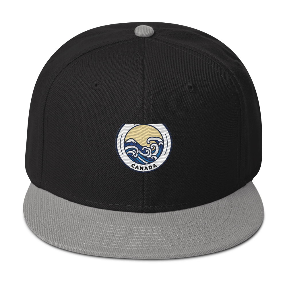 Snapback Hat with Grey Undervisor