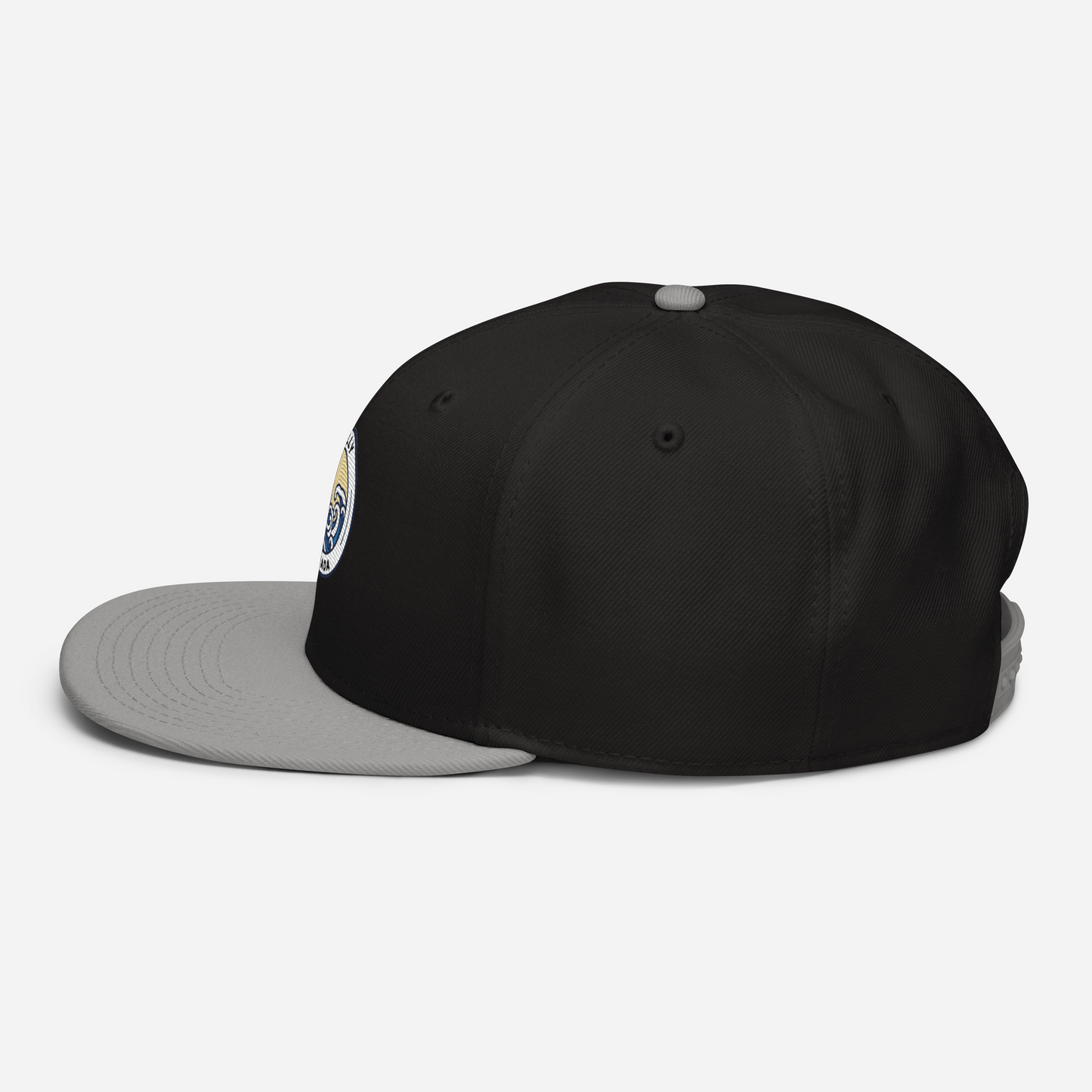 Snapback Hat with Grey Undervisor