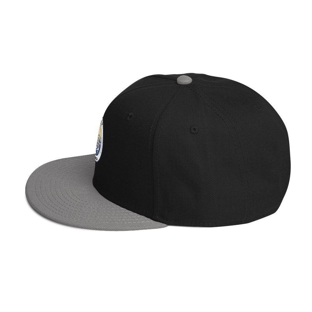 Snapback Hat with Grey Undervisor