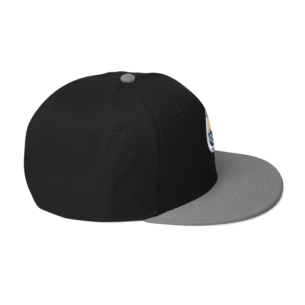 Snapback Hat with Grey Undervisor