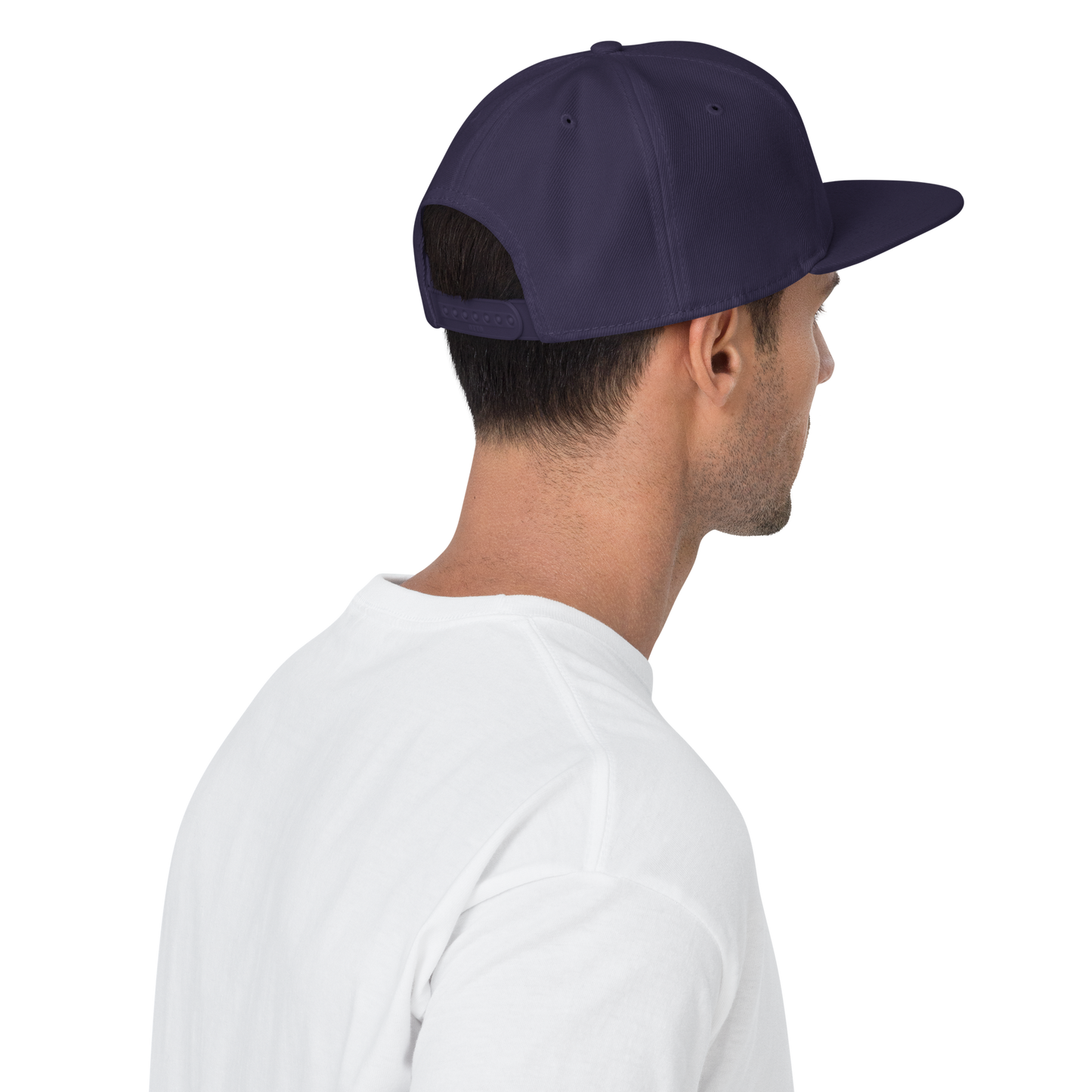 Snapback Hat with Grey Undervisor